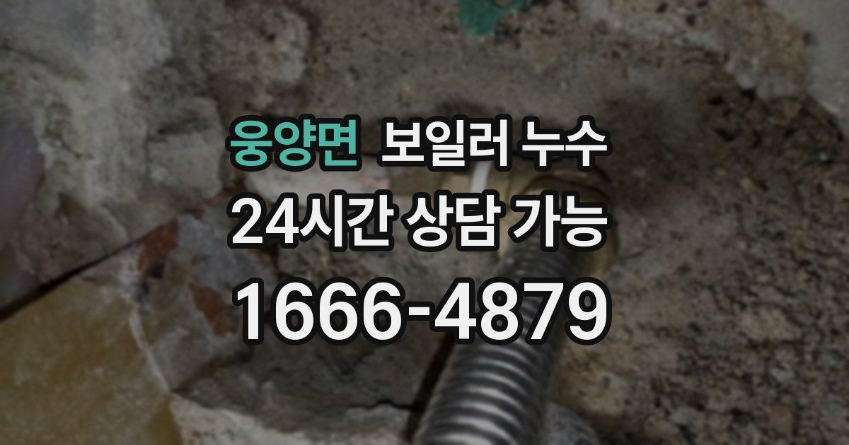 웅양면 보일러 누수