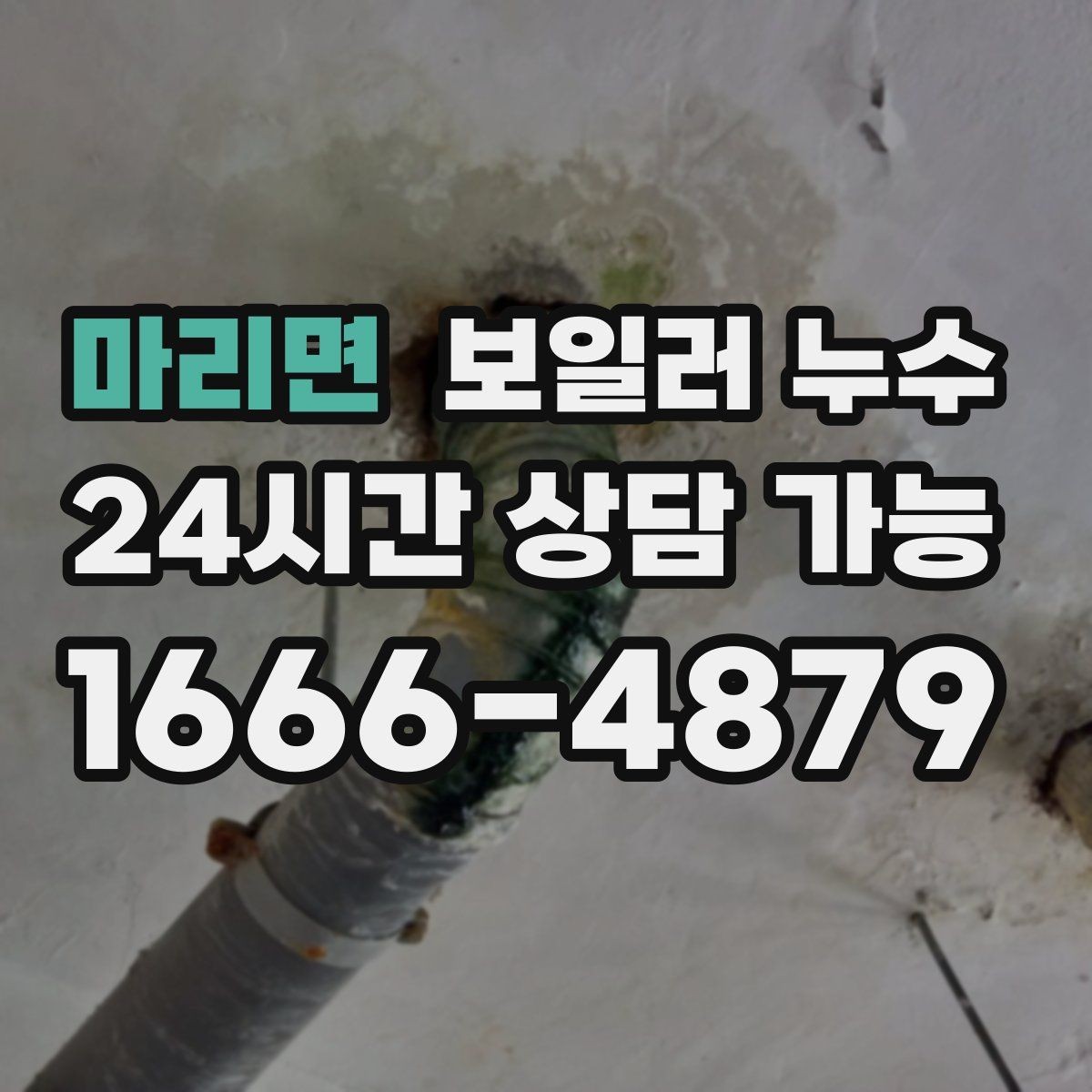 마리면 보일러 누수 냄새는 없는데 젖음만 반복될 때