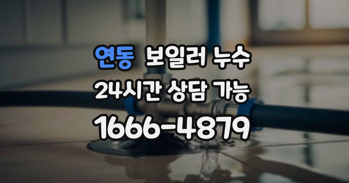 연동 보일러 누수