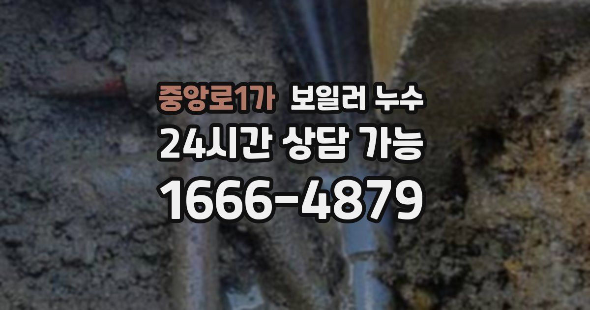 중앙로1가 보일러 누수