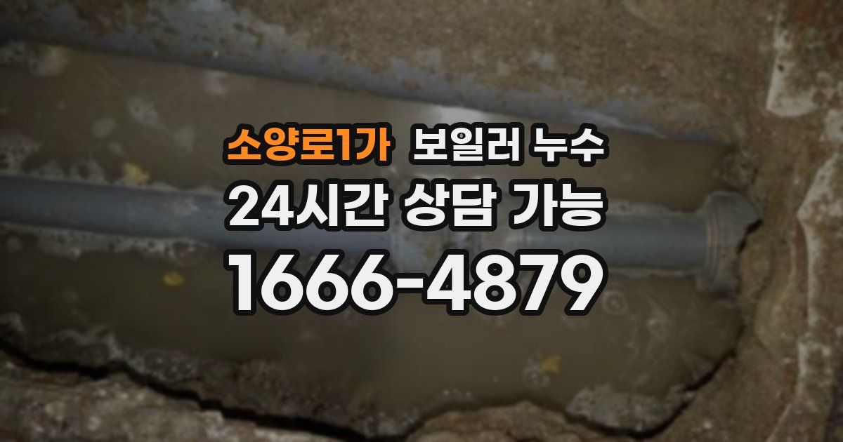 소양로1가 보일러 누수