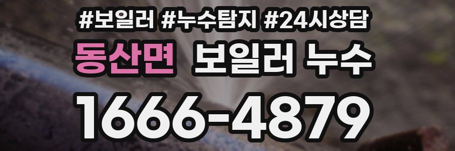 동산면 누수탐지