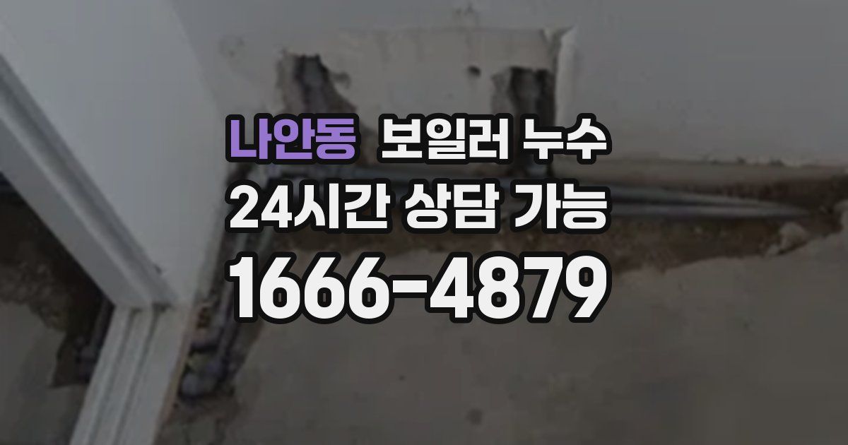 나안동 보일러 누수
