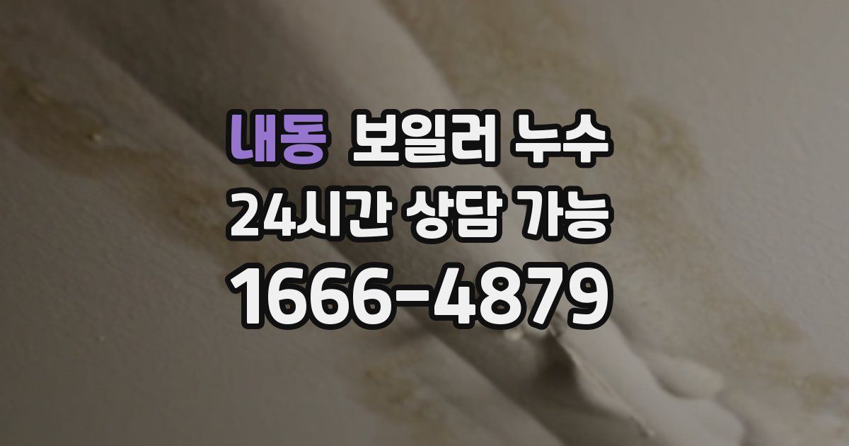 내동 보일러 누수