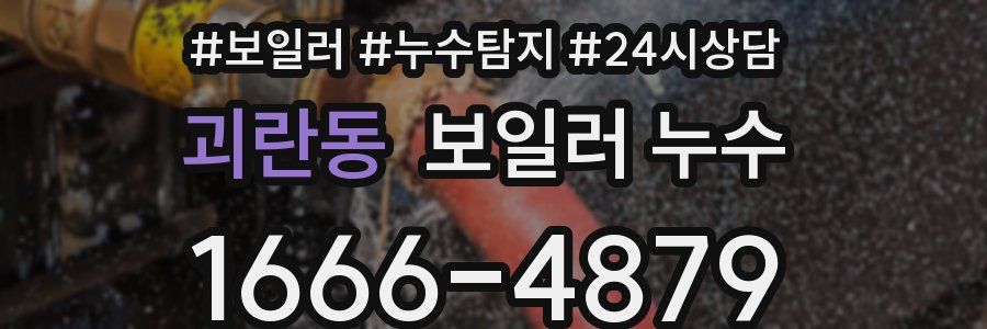 괴란동 누수탐지