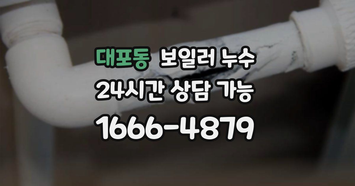 대포동 보일러 누수