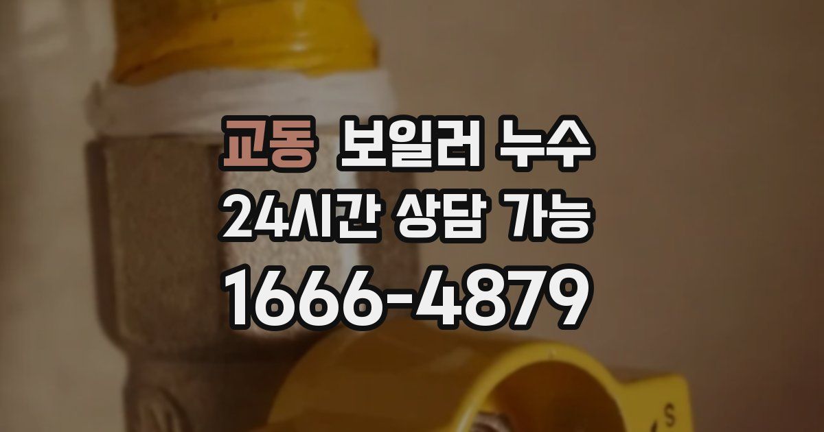 교동 보일러 누수