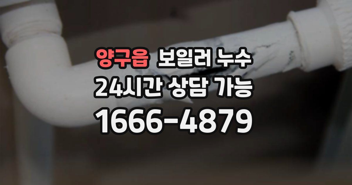 양구읍 보일러 누수