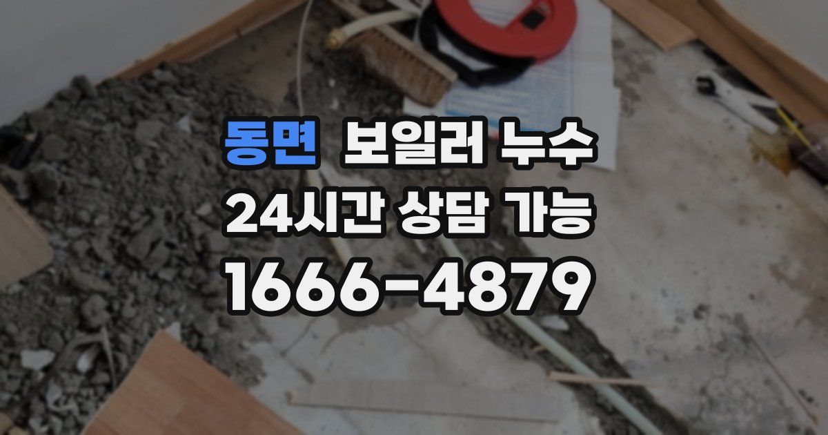 동면 보일러 누수