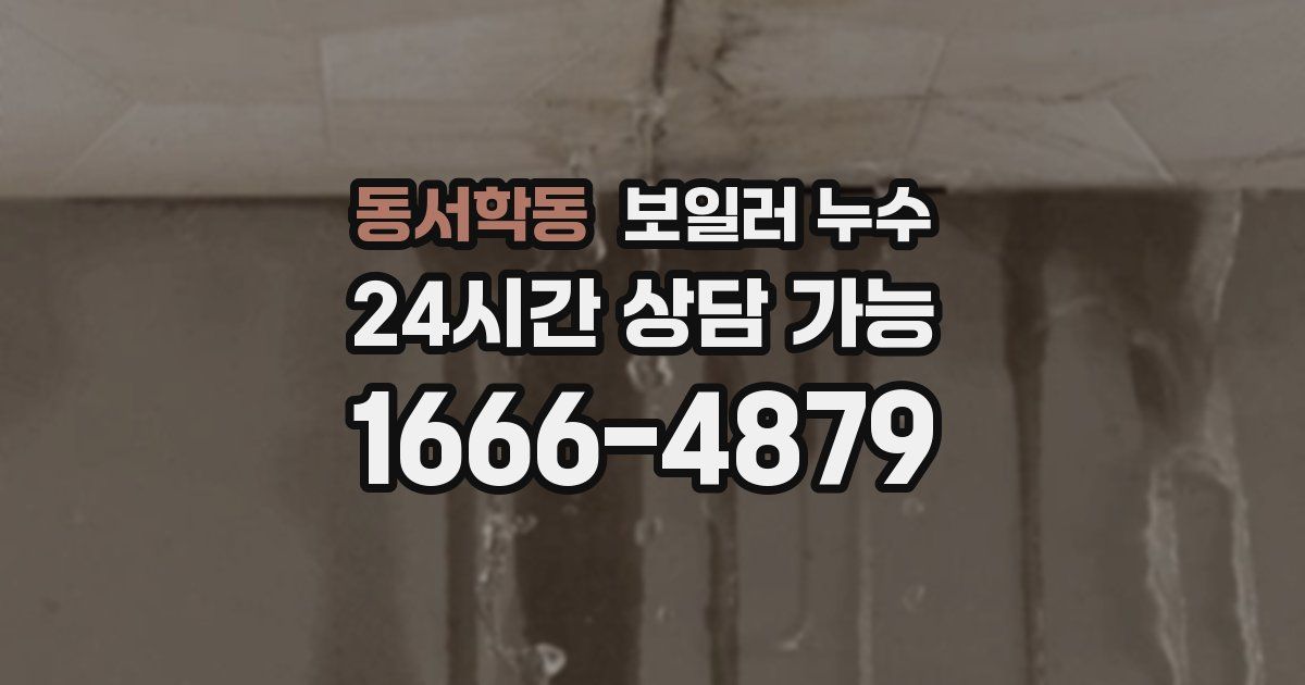 동서학동 보일러 누수