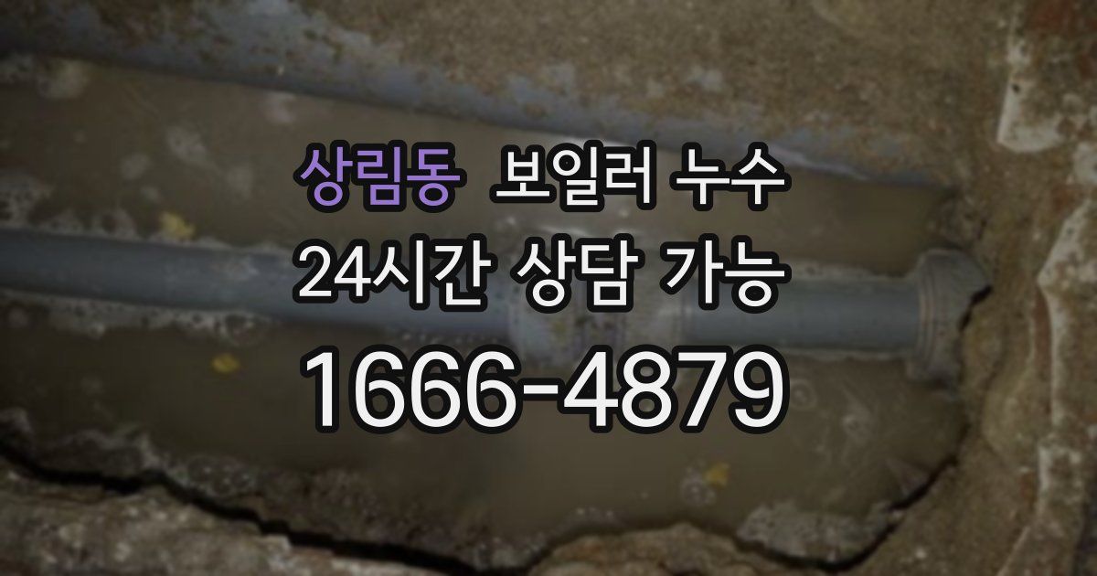 상림동 보일러 누수