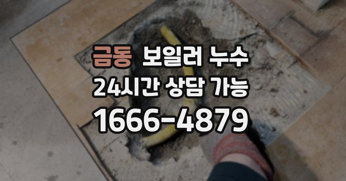 금동 보일러 누수