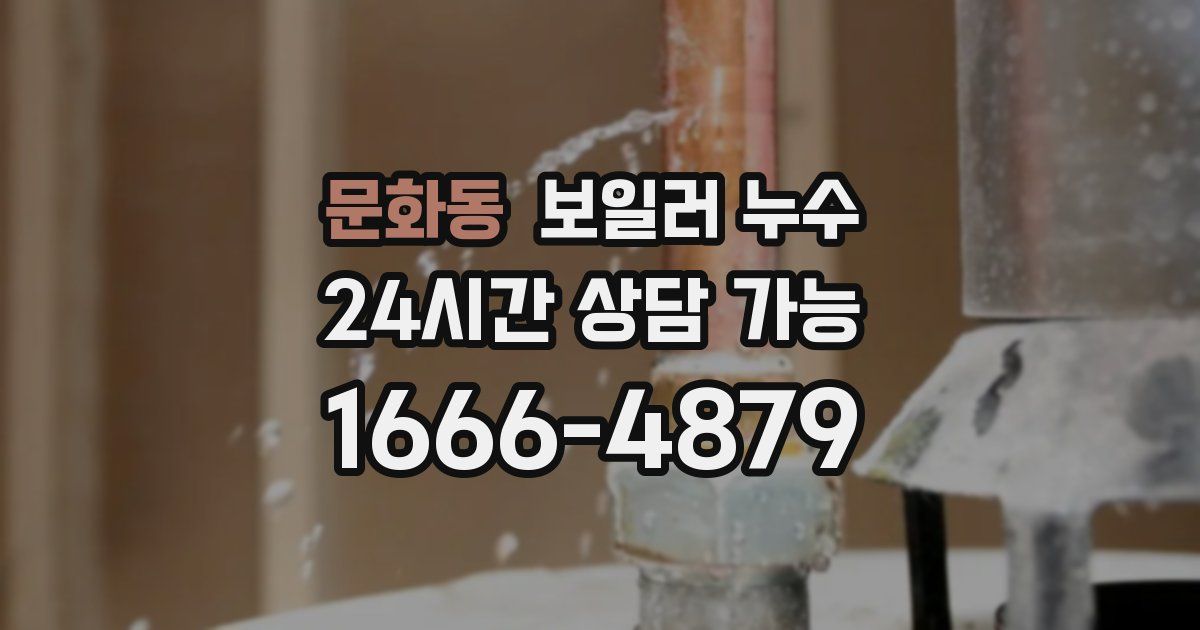 문화동 보일러 누수