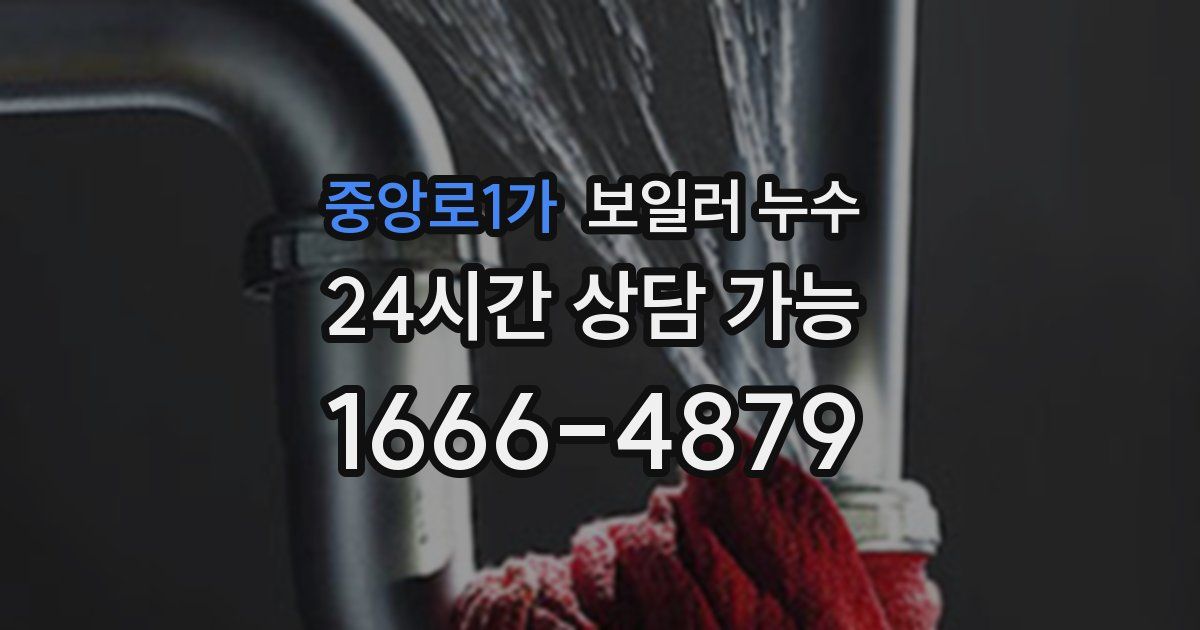 중앙로1가 보일러 누수