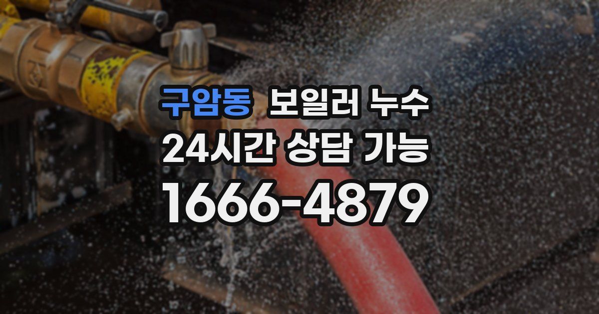 구암동 보일러 누수