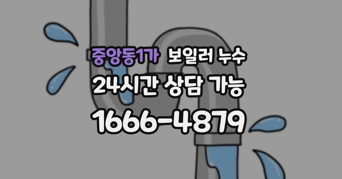 중앙동1가 보일러 누수