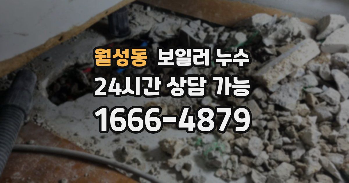 월성동 보일러 누수