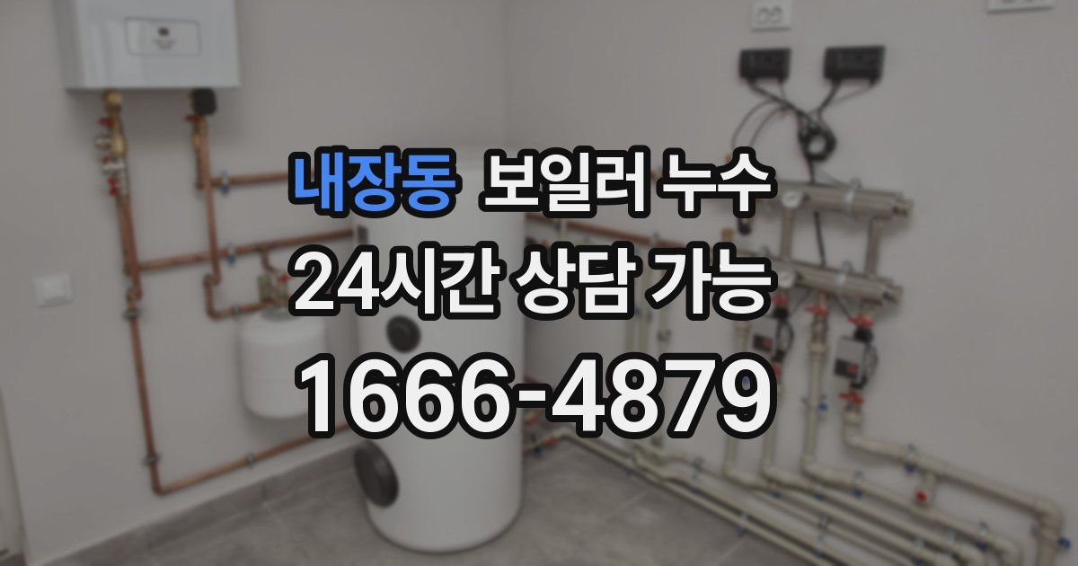 내장동 보일러 누수