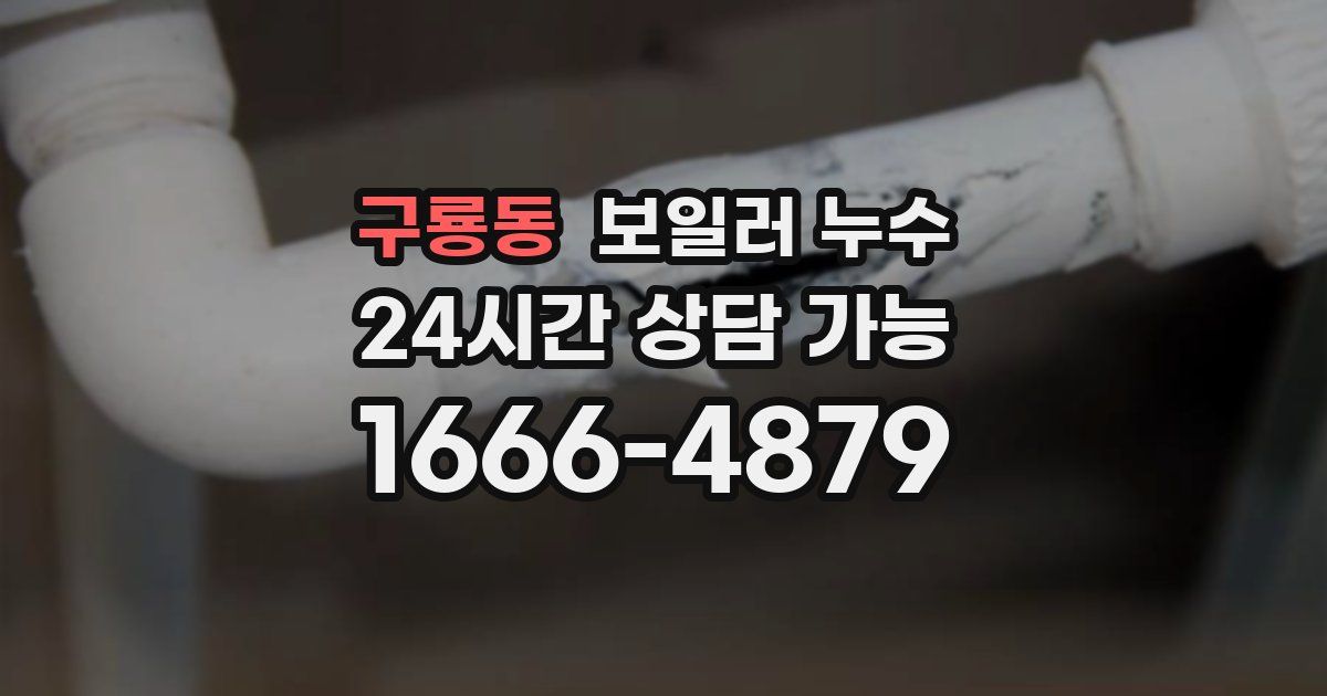 구룡동 보일러 누수