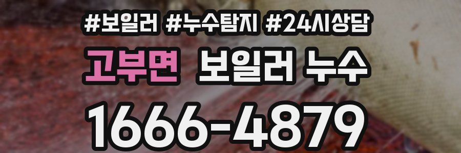 고부면 누수탐지