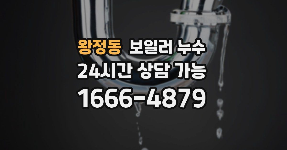 왕정동 보일러 누수