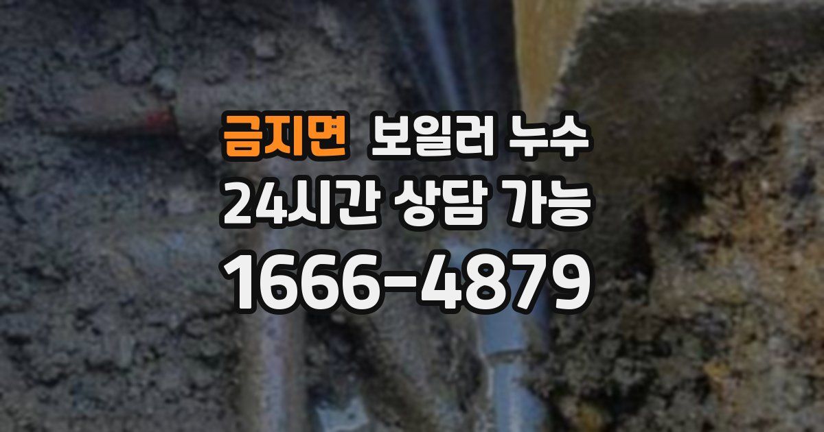 금지면 보일러 누수