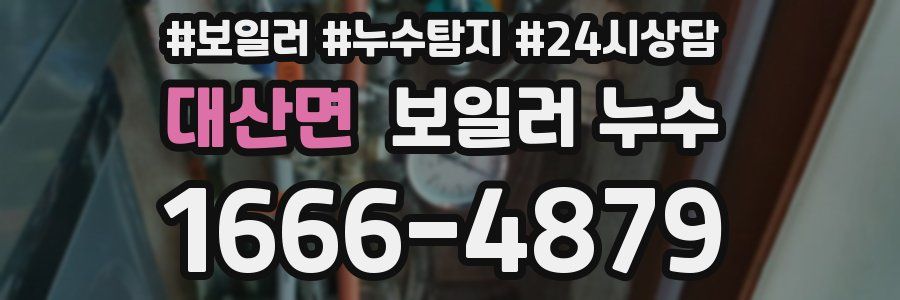 대산면 누수탐지