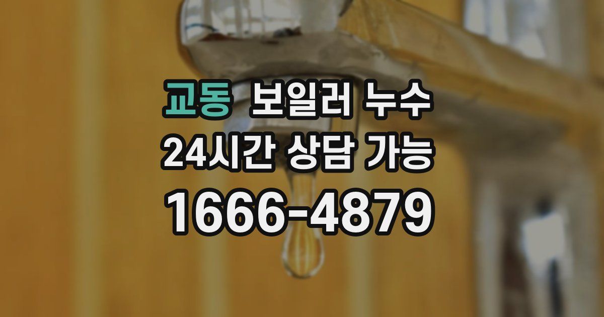 교동 보일러 누수