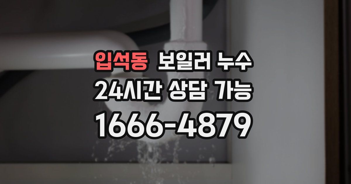입석동 보일러 누수