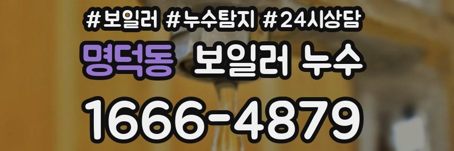 명덕동 누수탐지