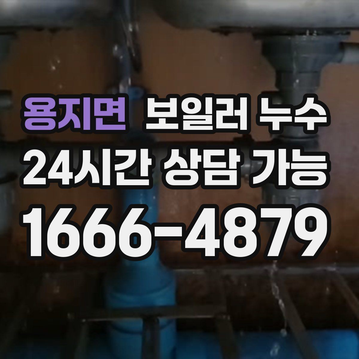 용지면 보일러 누수 보일러실 바닥이 부분적으로만 젖을 때