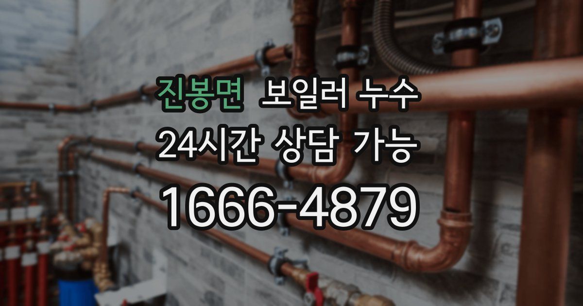 진봉면 보일러 누수