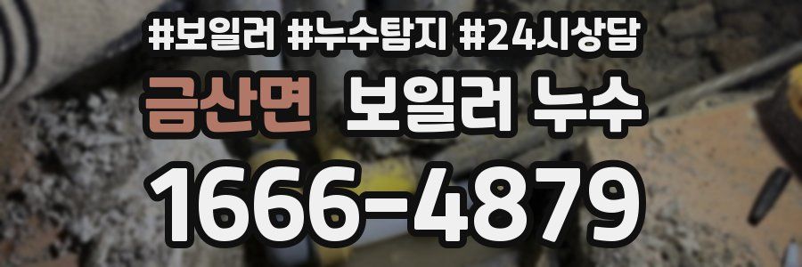 금산면 누수탐지