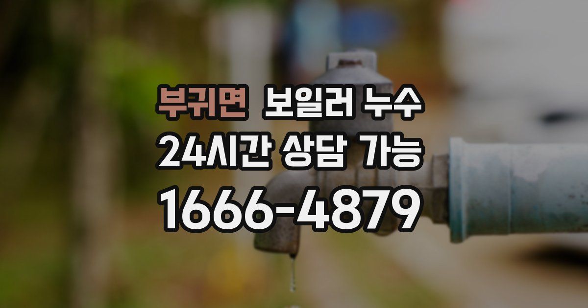 부귀면 보일러 누수