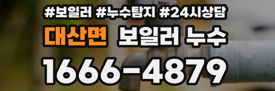 대산면 누수탐지