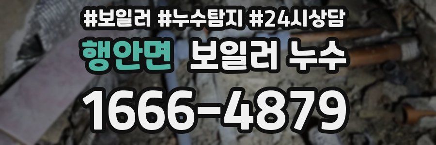 행안면 누수탐지