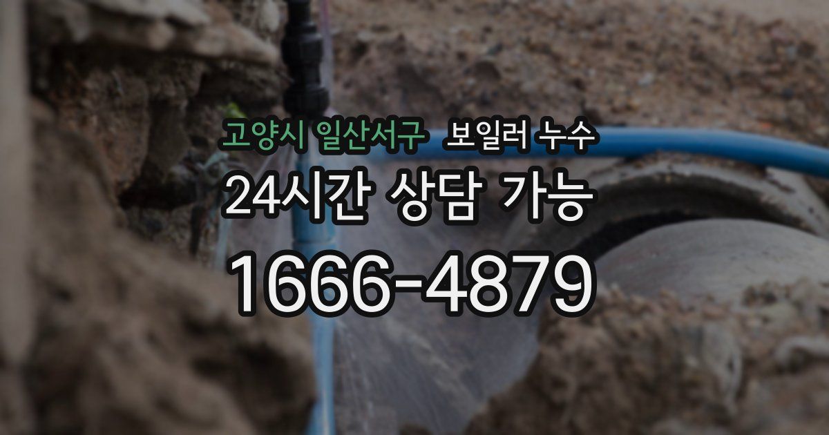 고양시 일산서구 보일러 누수