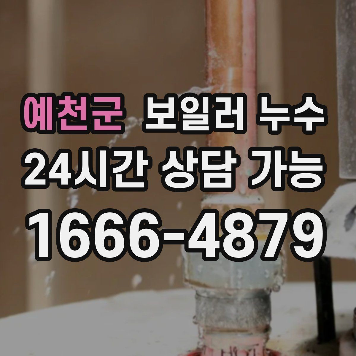 예천군 보일러 누수 온수만 사용해도 젖음이 생길 때