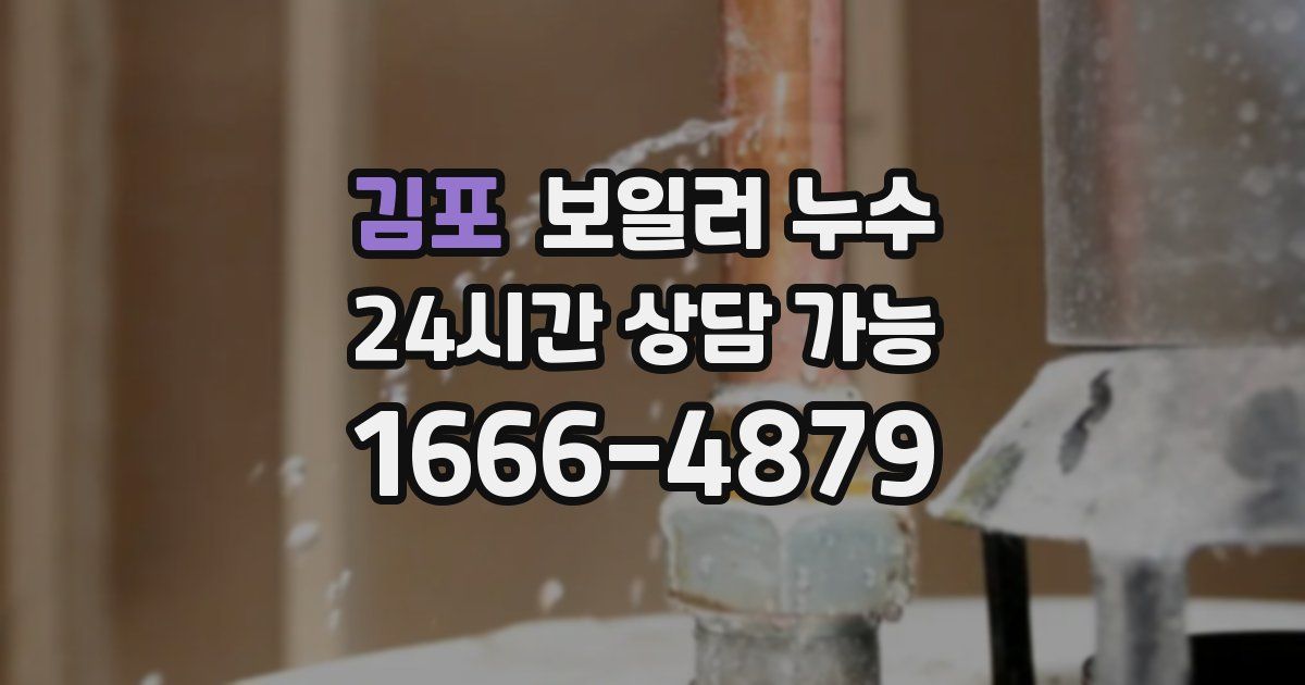 김포 보일러 누수