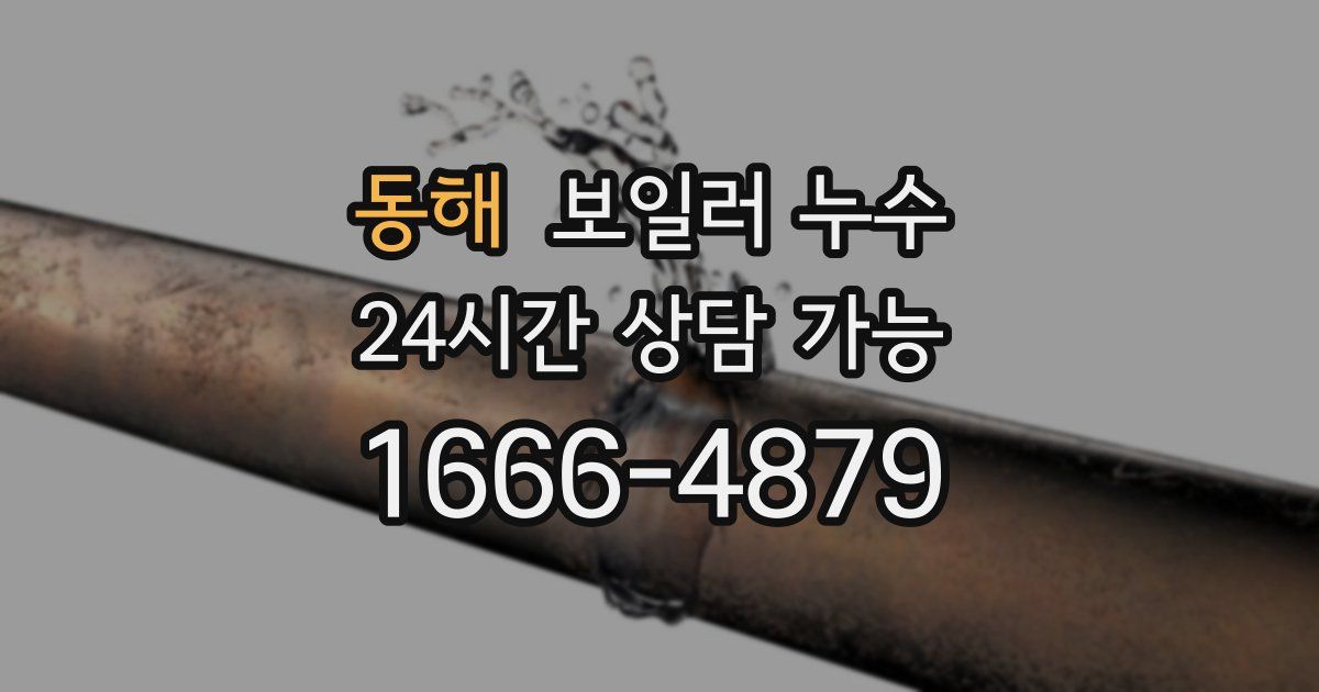 동해 보일러 누수