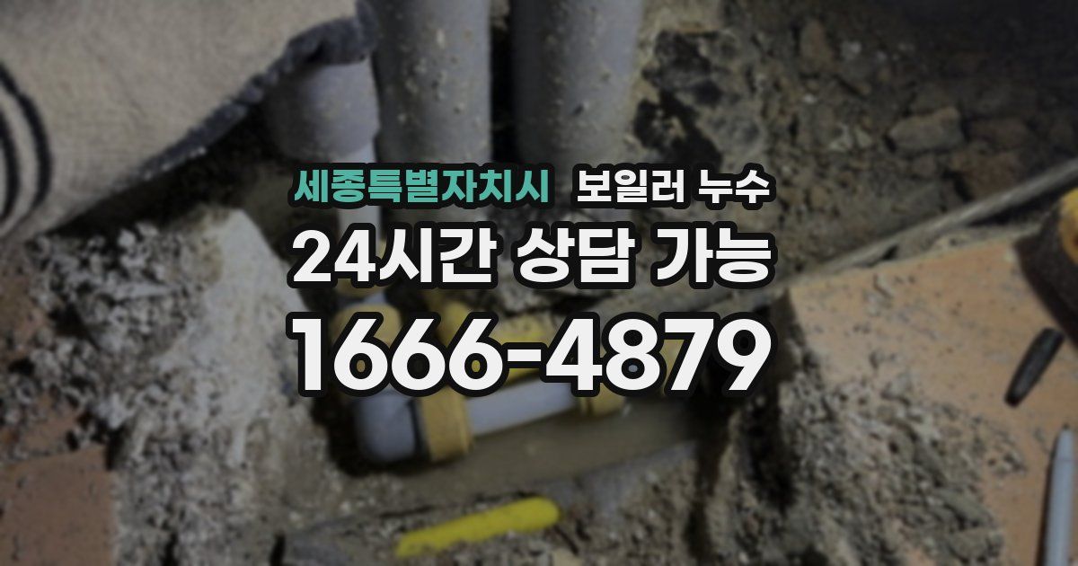 세종특별자치시 보일러 누수