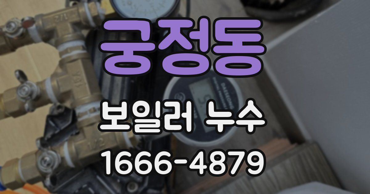 궁정동 보일러 누수
