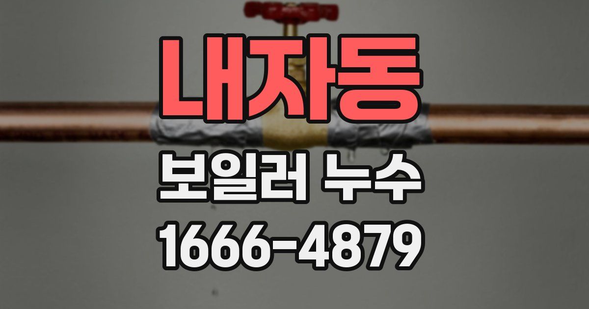 내자동 보일러 누수