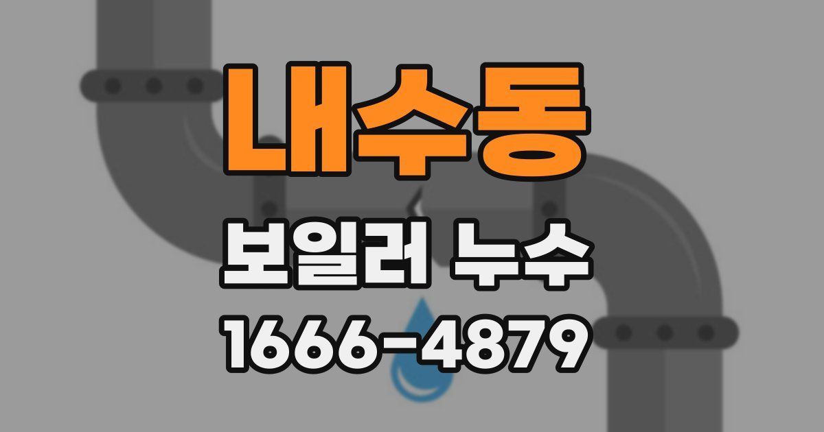 내수동 보일러 누수