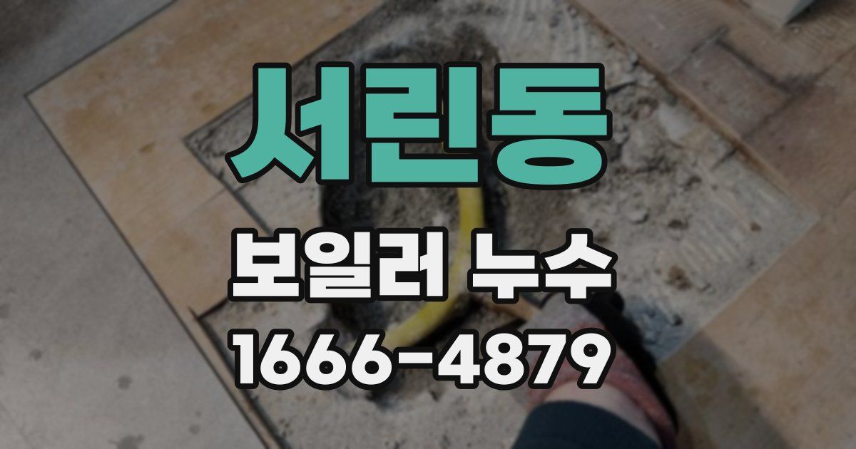 서린동 보일러 누수