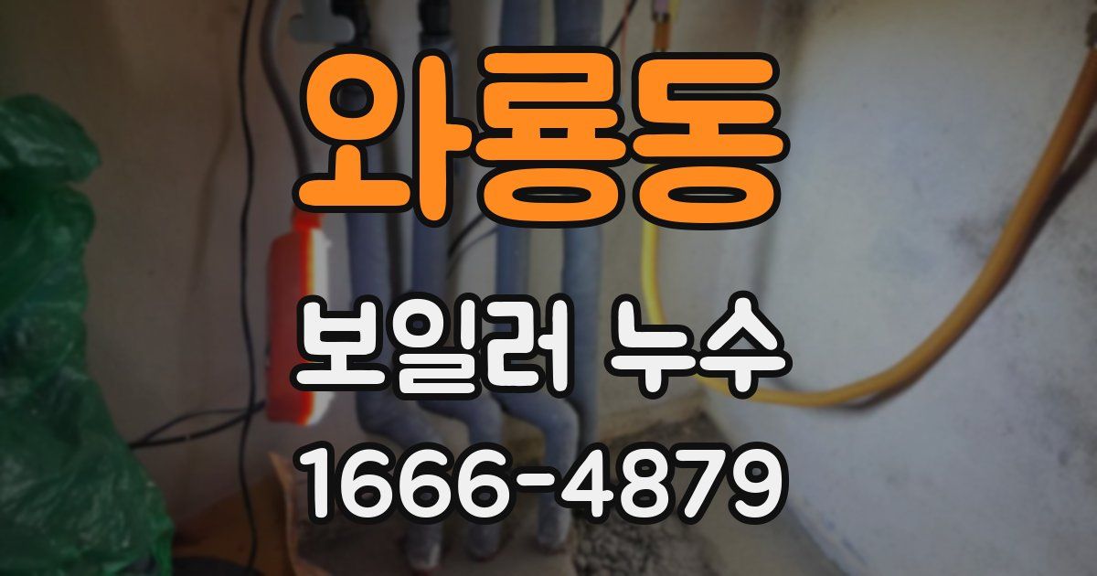 와룡동 보일러 누수