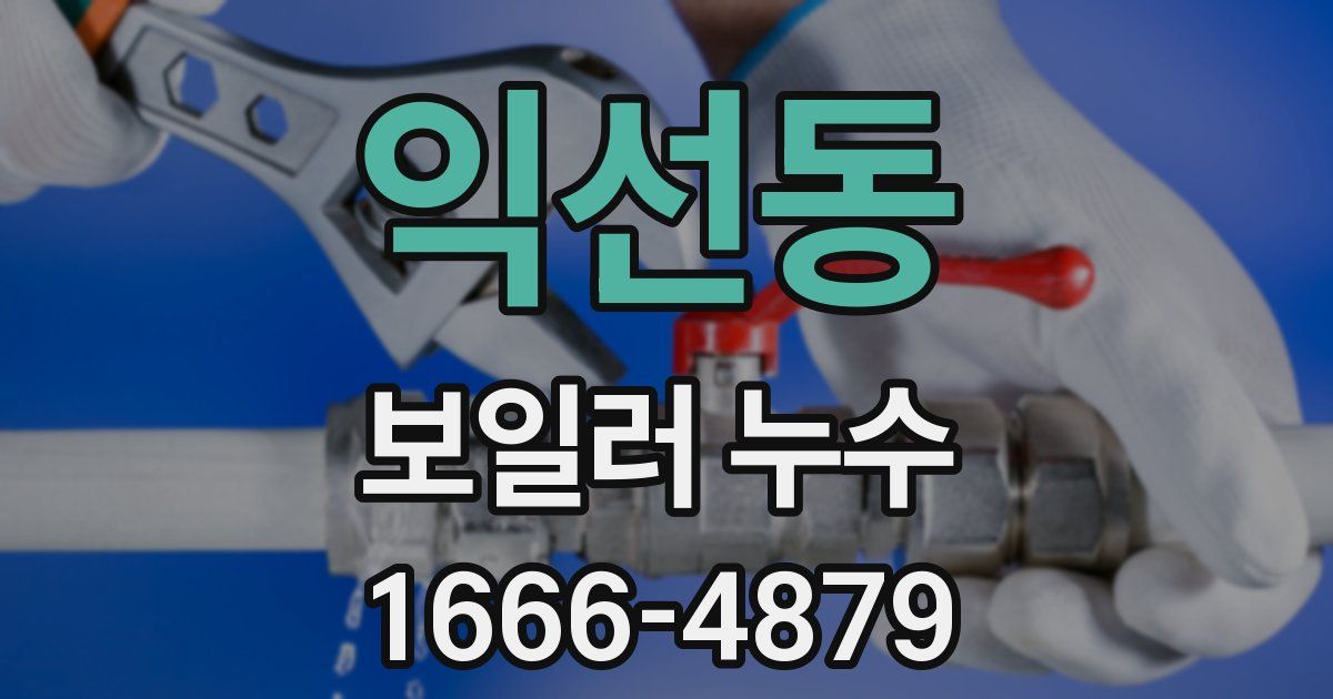 익선동 보일러 누수