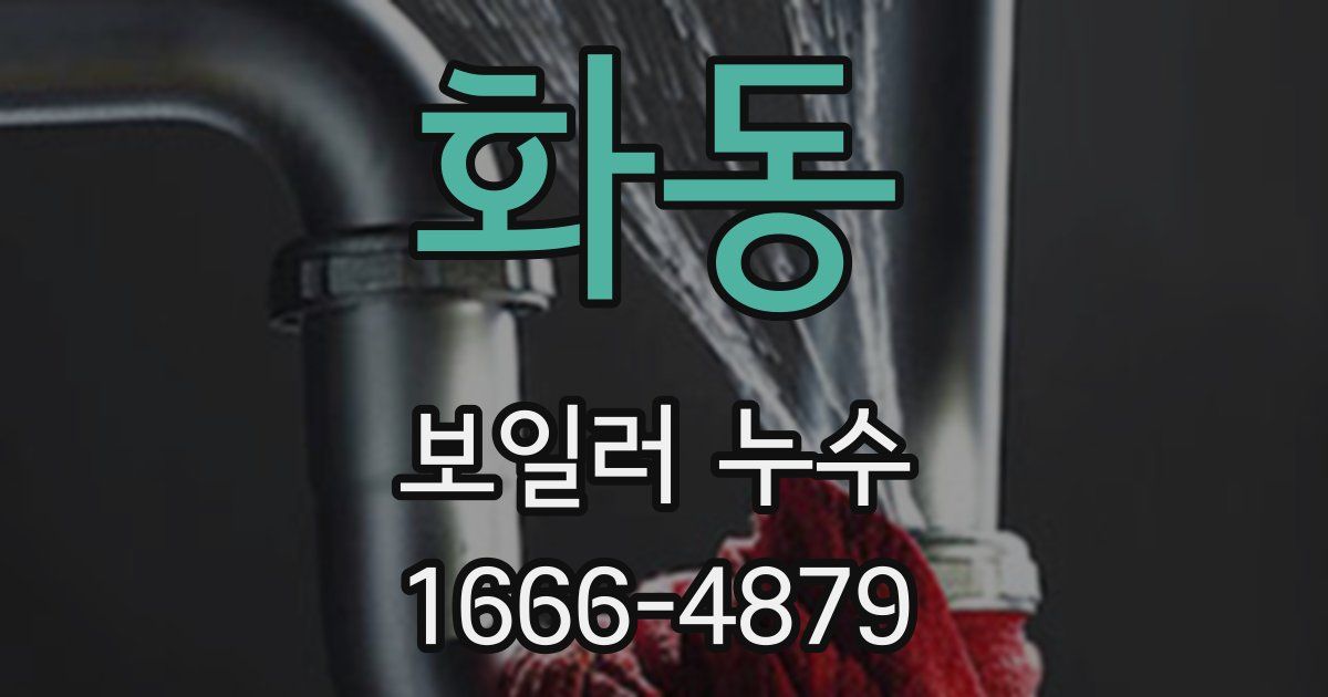 화동 보일러 누수