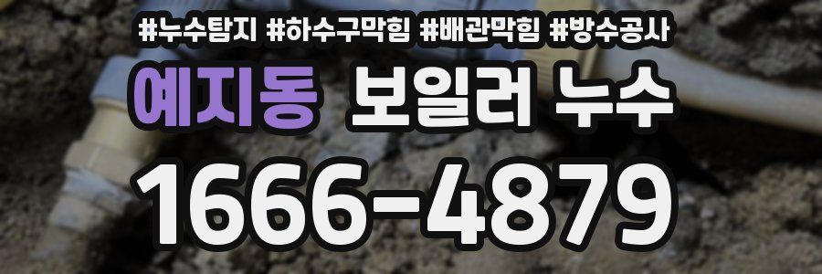 예지동 보일러 누수
