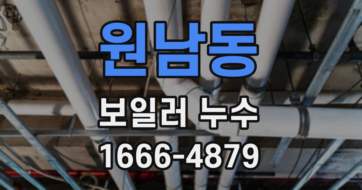 원남동 보일러 누수